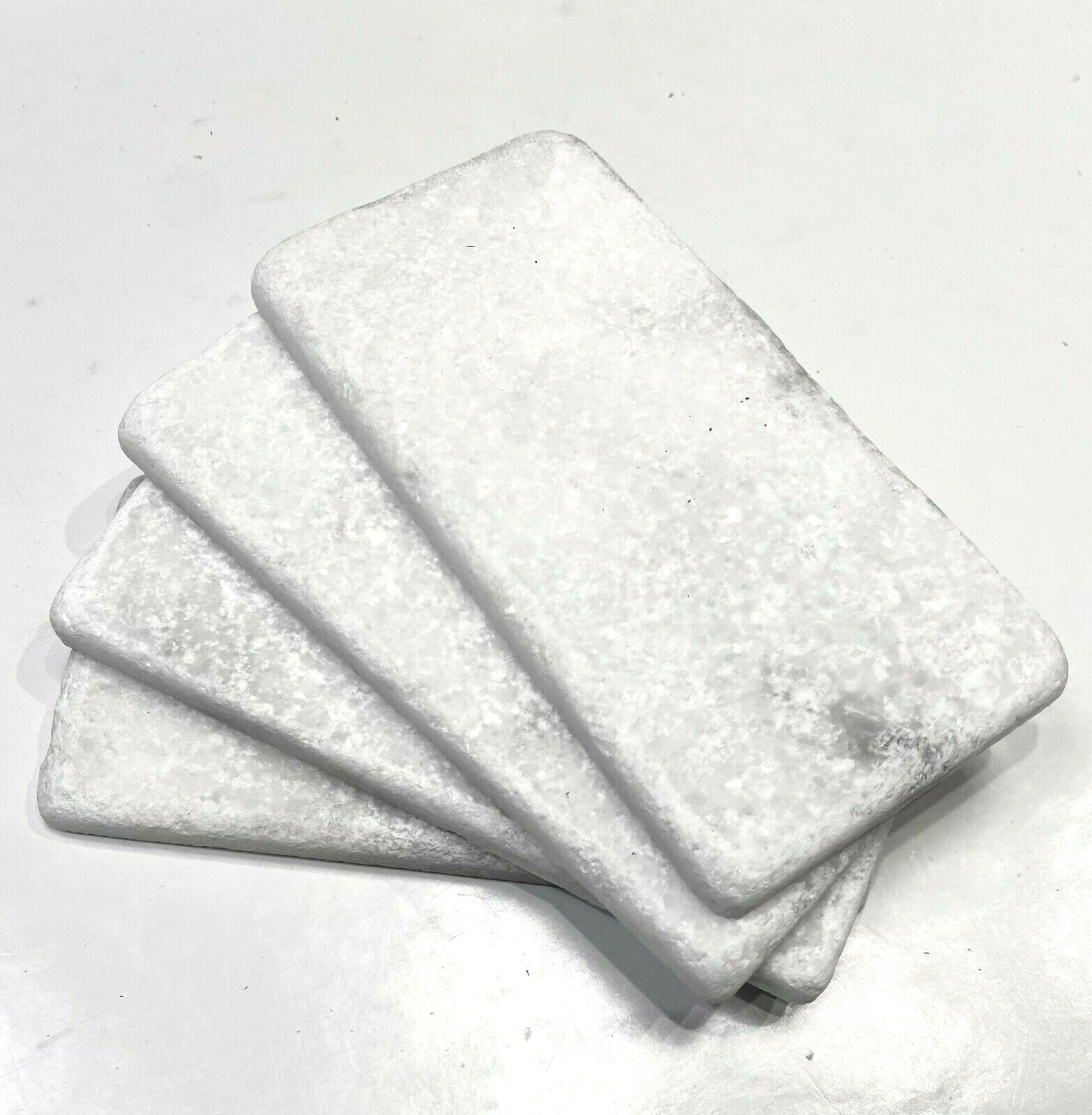 Carrara White 3×6 Tumbled Marble Tile Backsplash Floor Wall (Sold by 1 PIECE)