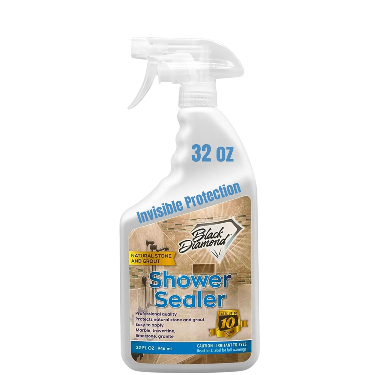 Natural Stone and Grout Penetrating Shower Sealer. Marble, Granite Travertine, L