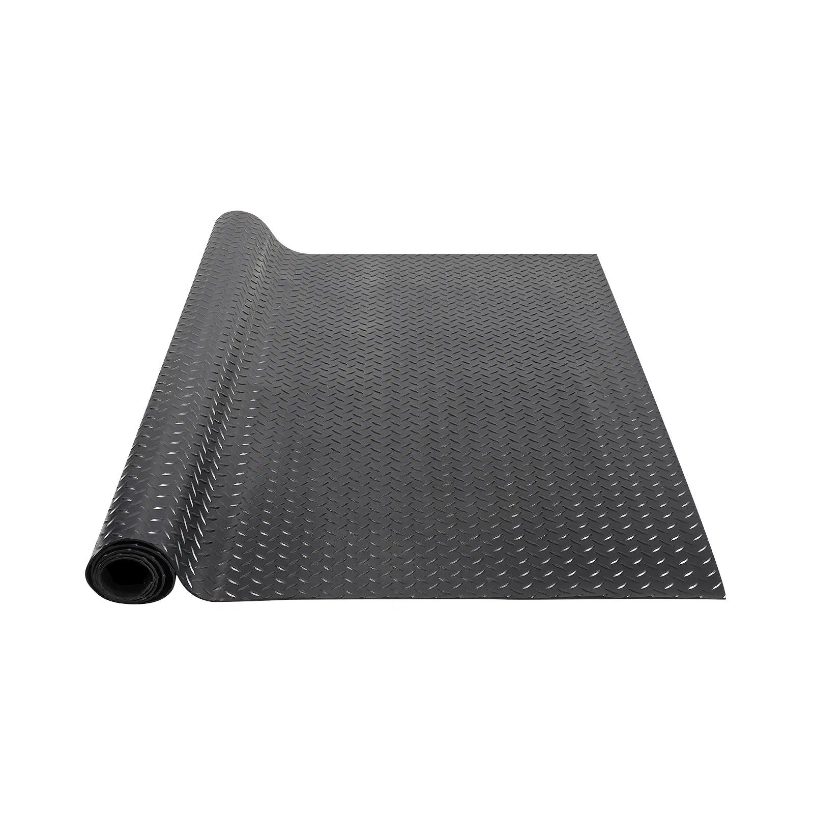 VEVOR Diamond-Plate Rubber Flooring Roll, 3 mm x 4 ft x 6 ft Garage Floor Mat, S