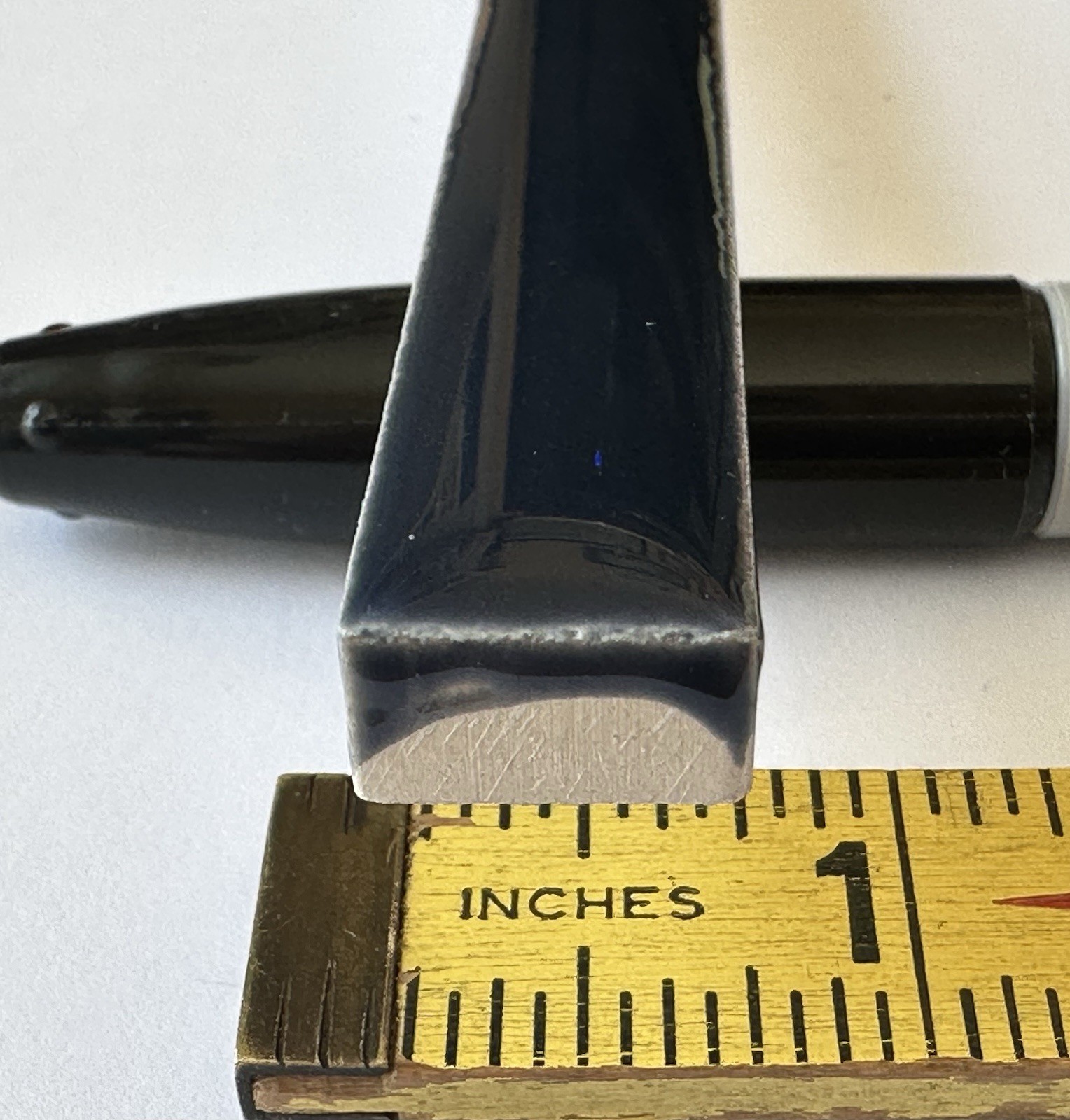 1 pc. Navy Blue: Ceramic Tile… Pencil – Liner – Sizzle: 1/2″ X 6″ by A.O. New