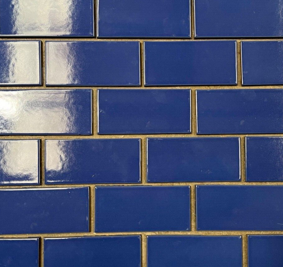 Blue Subway Kitchen Glossy Wall Tile 3×6 Bathroom Splash Ceramic C#275 10 SQ FT