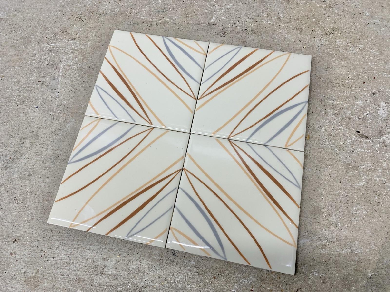Vintage Mid Century Modern NOS Mosaic Tile Retro Kitchen Backsplash 1950’s Ohio
