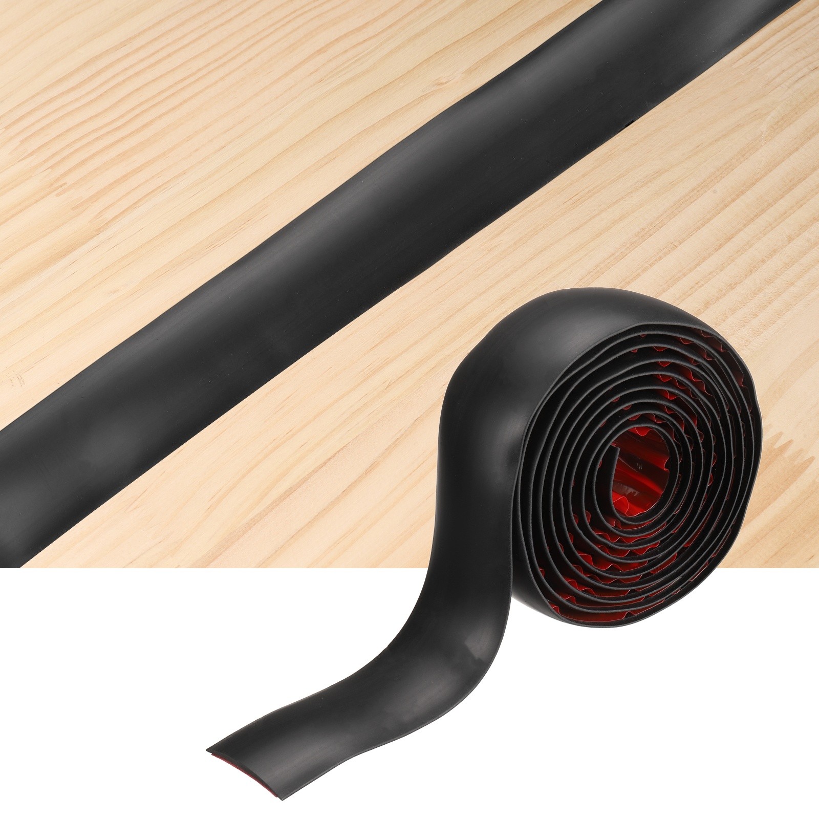 Floor Transition Strips 6.56ftx1.57″ Edging Trim Black,
