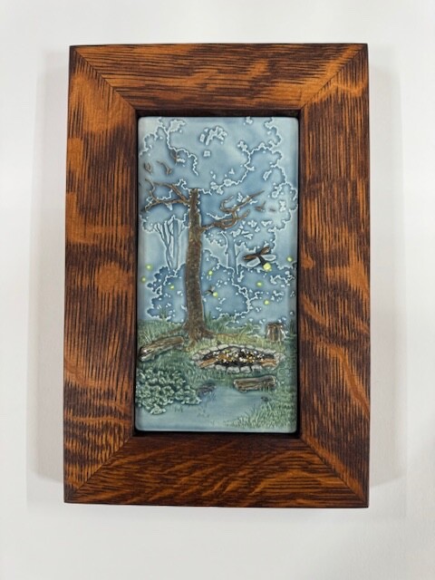 Medicine Bluff Embers Art Tile Craft Mission Style Family Woodworks