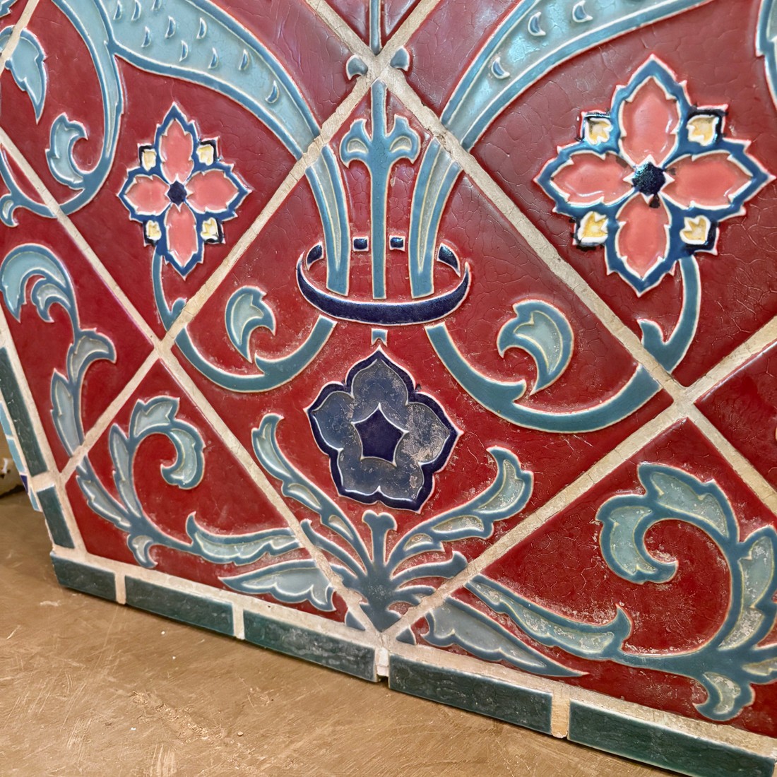 Mueller Mosaic Co. Figural Tile Medallion- Windsor House Master Bath, NFT101