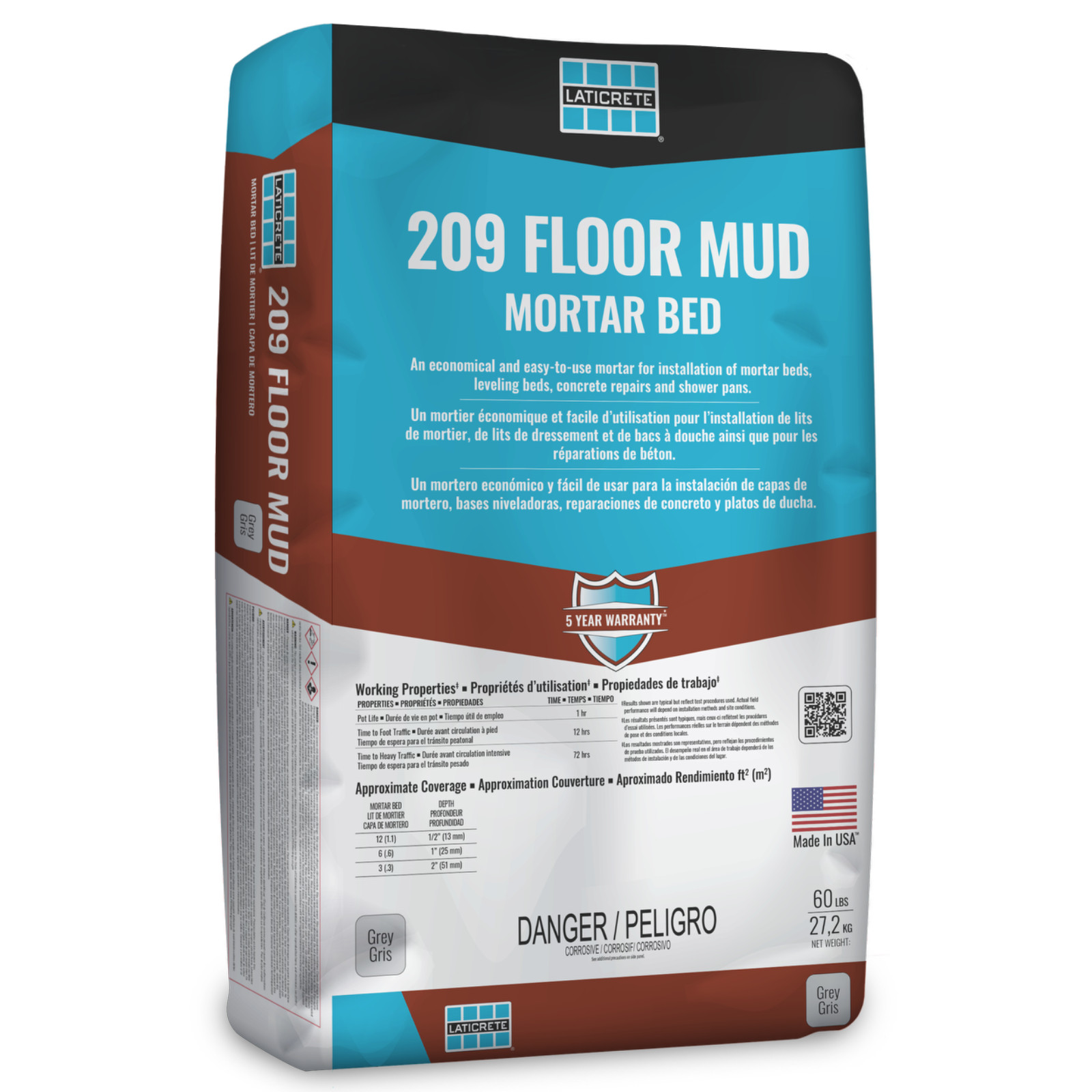 Laticrete 209 Floor Mud – 60 Lbs
