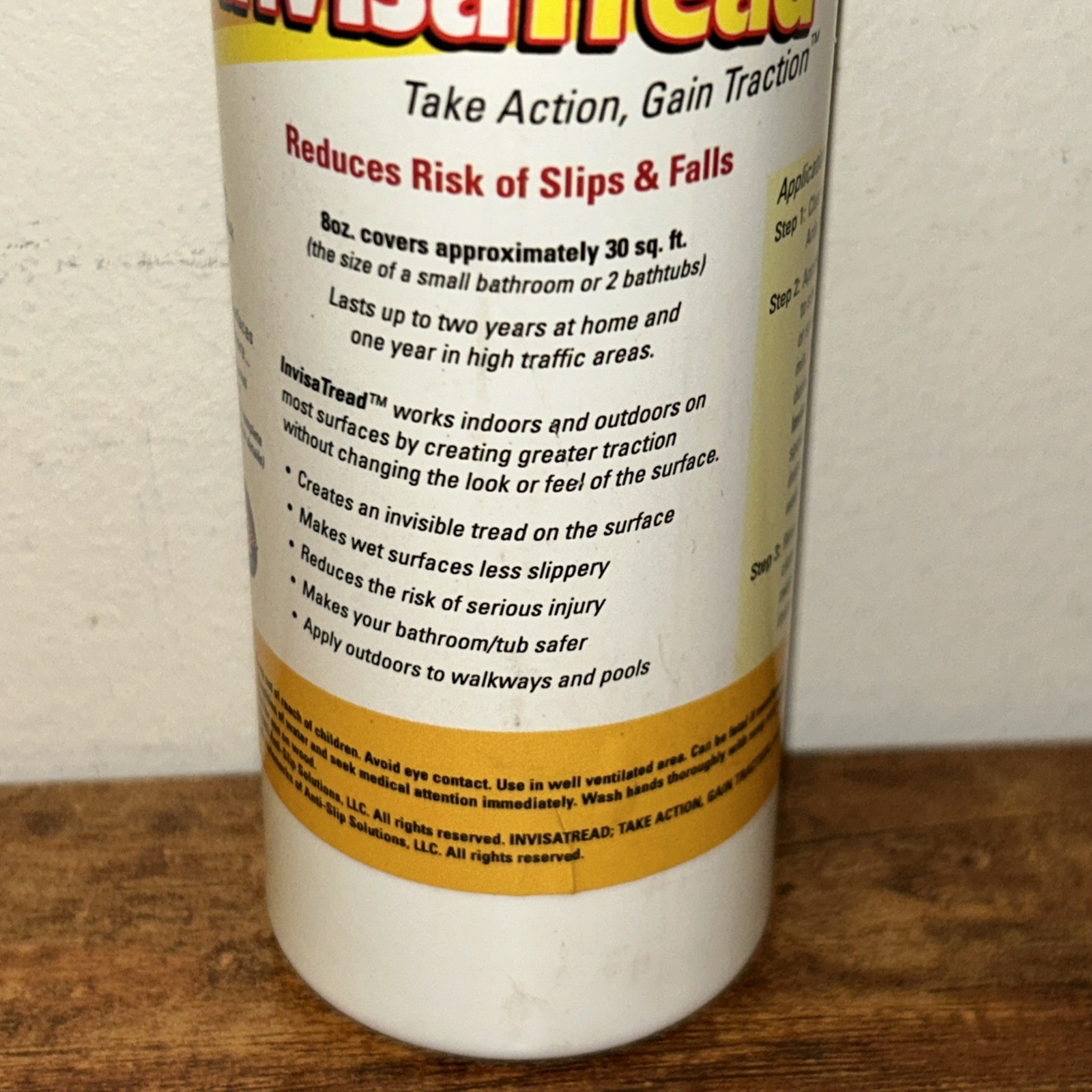 InvisaTread Slip-Resistant Surface Treatment – Set of 3 (75% Full)