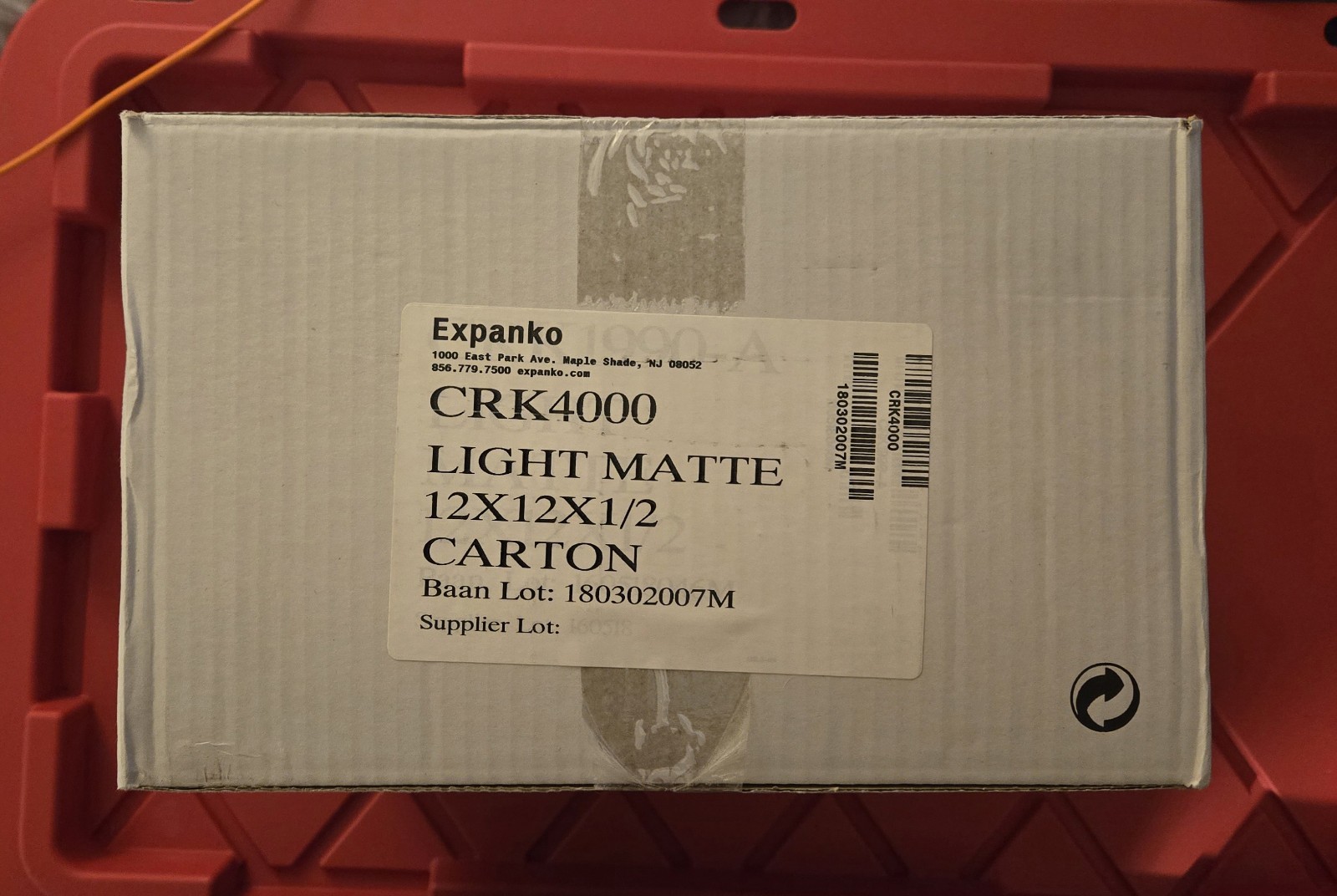 Expanko Cork Floor Tile 12×12×1/2″ Box Of 15 Light Matte Brown