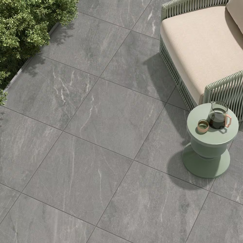 Porcelain Paver Tile 24×24 Outdoor Patio Pool Deck Slip Resistant Stone Steel