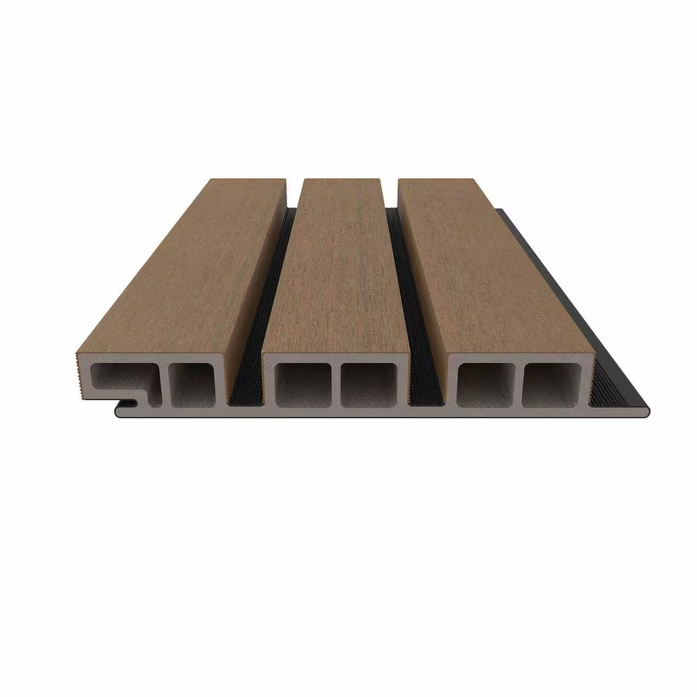 European Siding Belgium Style Noir 7.7 In. X 96 In. Peruvian Teak Composite Lap
