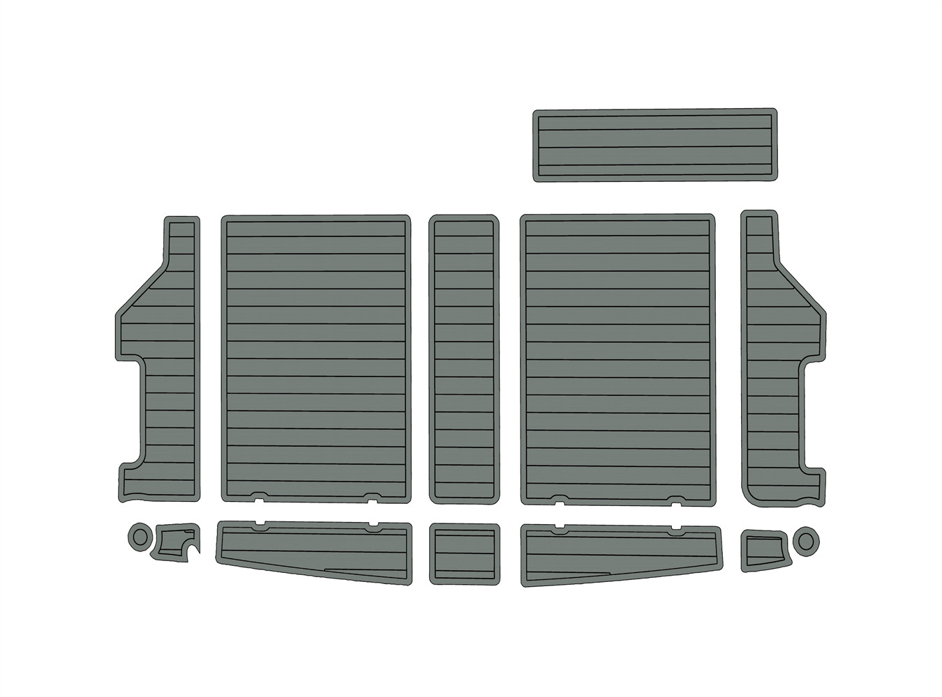 1988 Bayliner 3288 3270 EVA Boat Flooring Deck Kit SeaDek Style Non-Slip