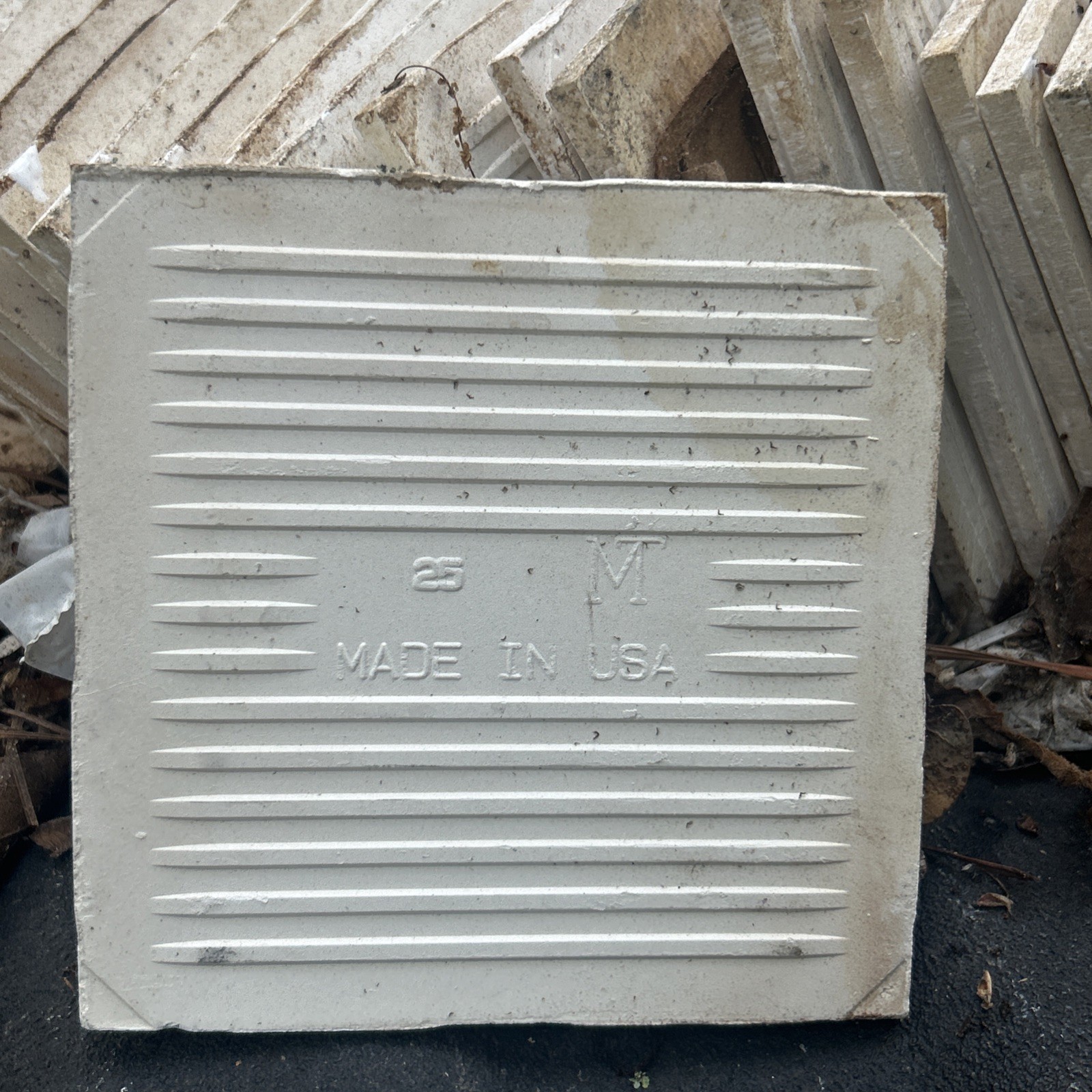 75 Bright White 4-1/4″ Glossy Ceramic Tile Monarch Tile Co. USA Vintage 80s 90s