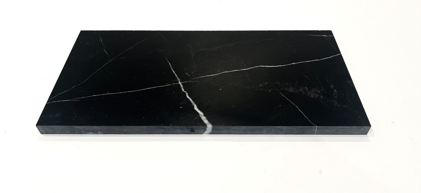 Black 6×12 Polished Straight Edge Marble Tile Backsplash Kitchen Bath