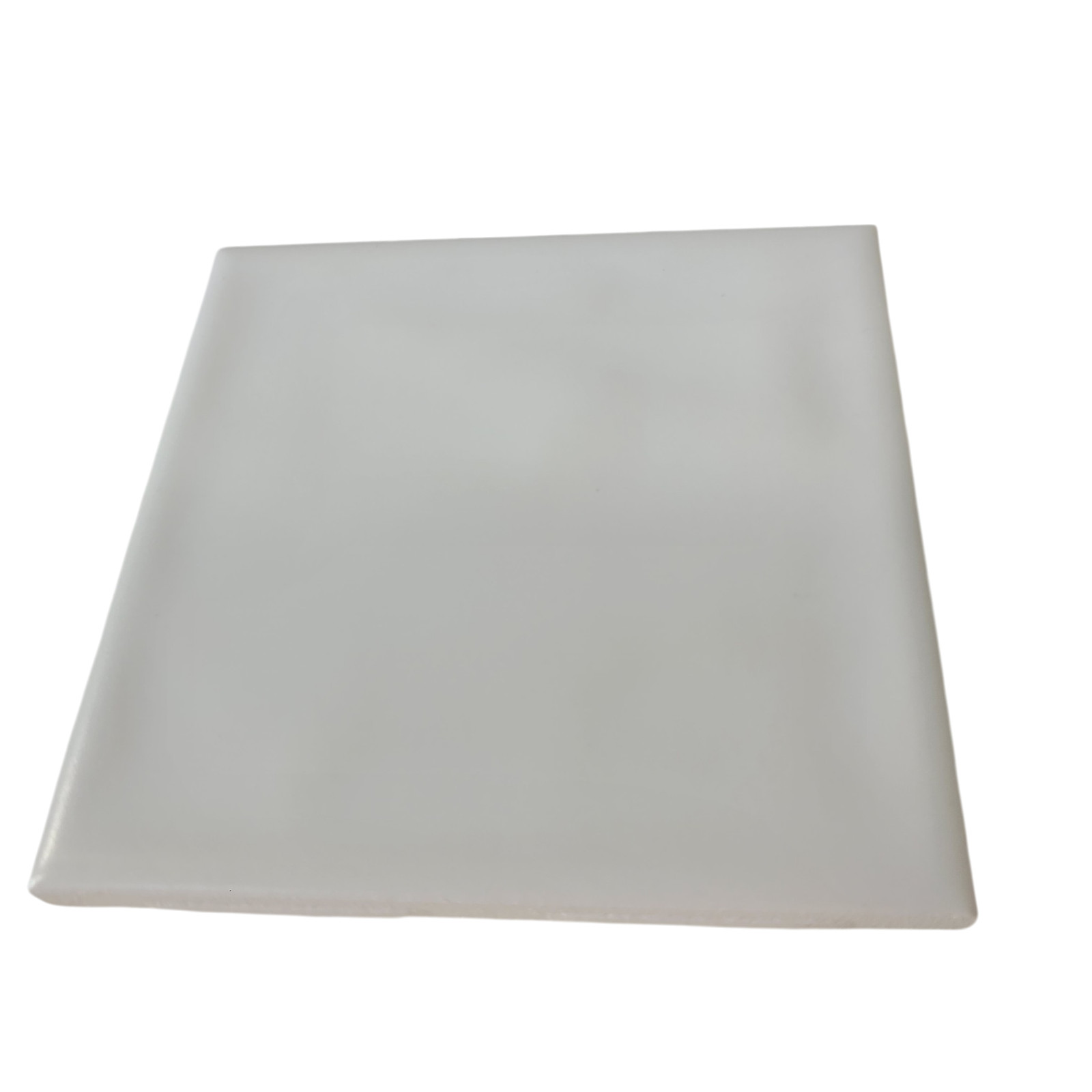 White Ceramic Florida Tile 4 3/8 in FT Subway Square Potters Touch Undulated