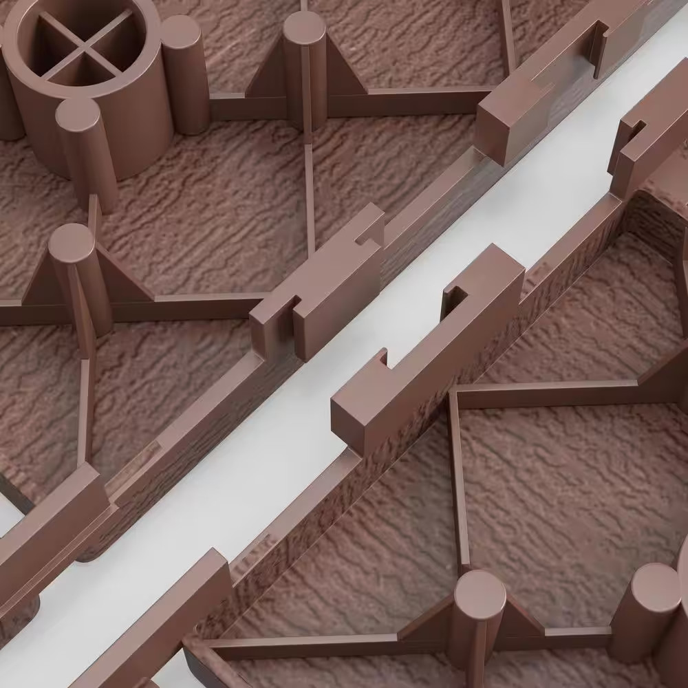 1 Ft. X 1 Ft. Outdoor Plastic Interlocking Deck Tile in Brown (44 Sq. Ft. per Bo