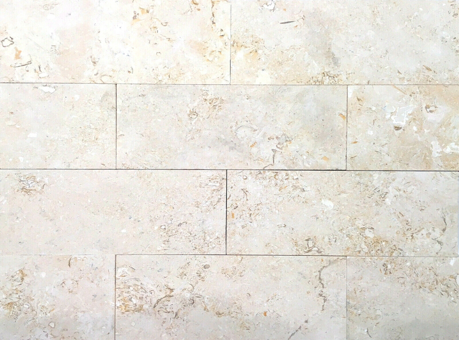 3×8 Jerusalem Stone Honed Finish Limestone Floor and Wall Tile (Sold by piece)