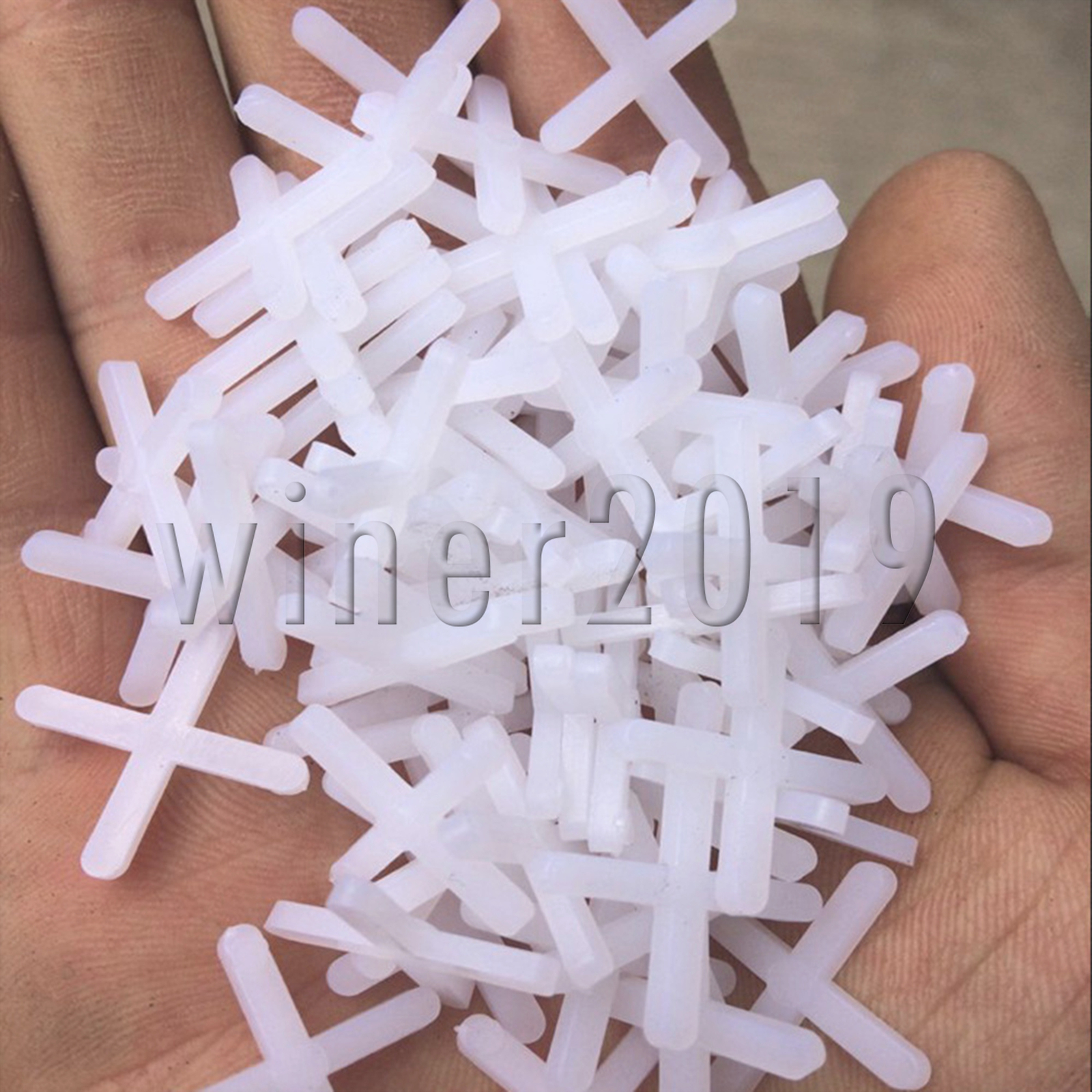 Traditional Flexible Tile Spacers for Floor 1/8 Inches Wide White Pack of 500