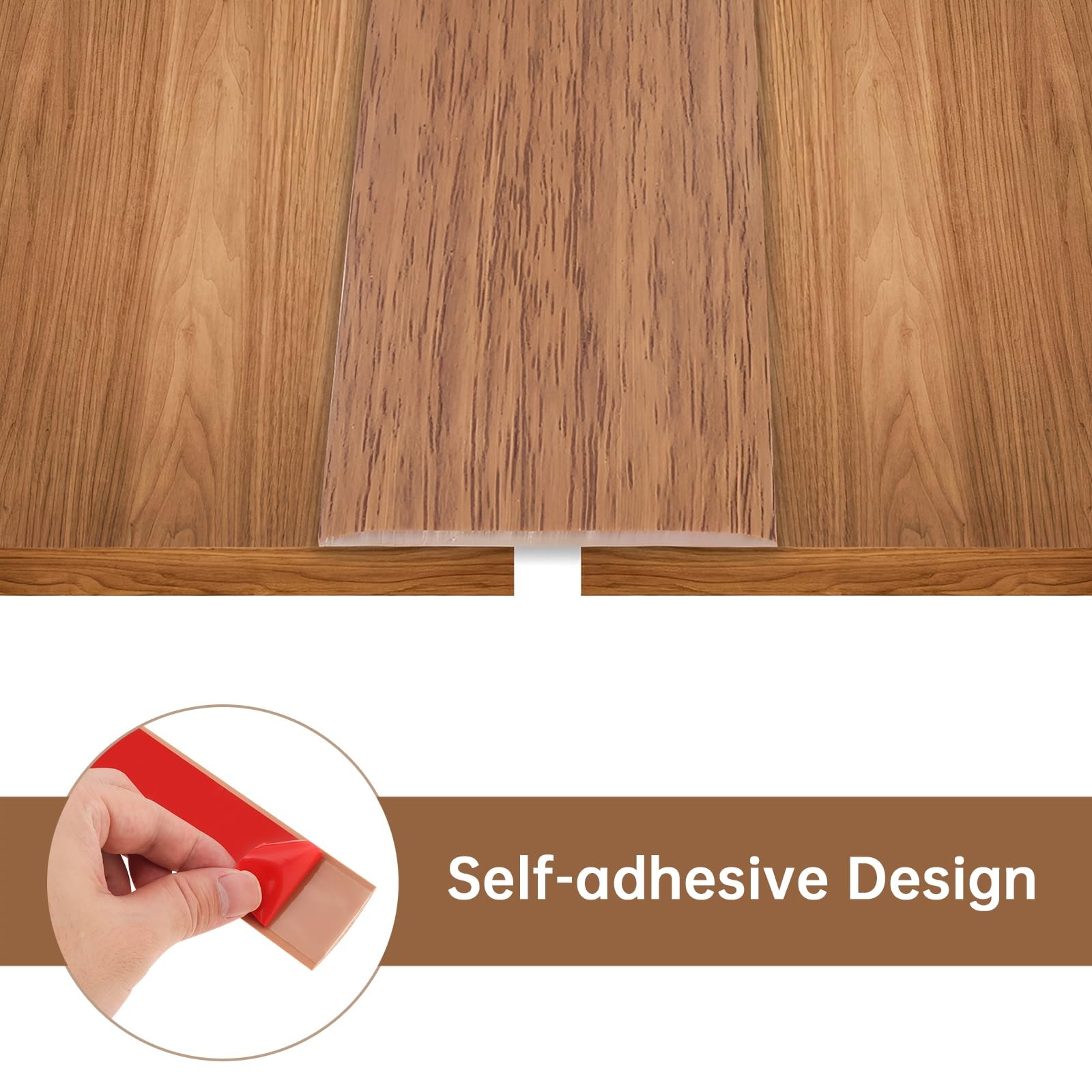 1.57inch x 10 Ft Floor Transition Strip Self Adhesive Floor Cover Strips Yell…