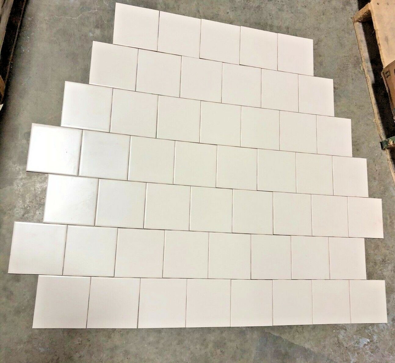 6×6 Tile US Ceramic Matte Bisquit Vintage Remodel Bath Field Wall 12.5 SQ FT