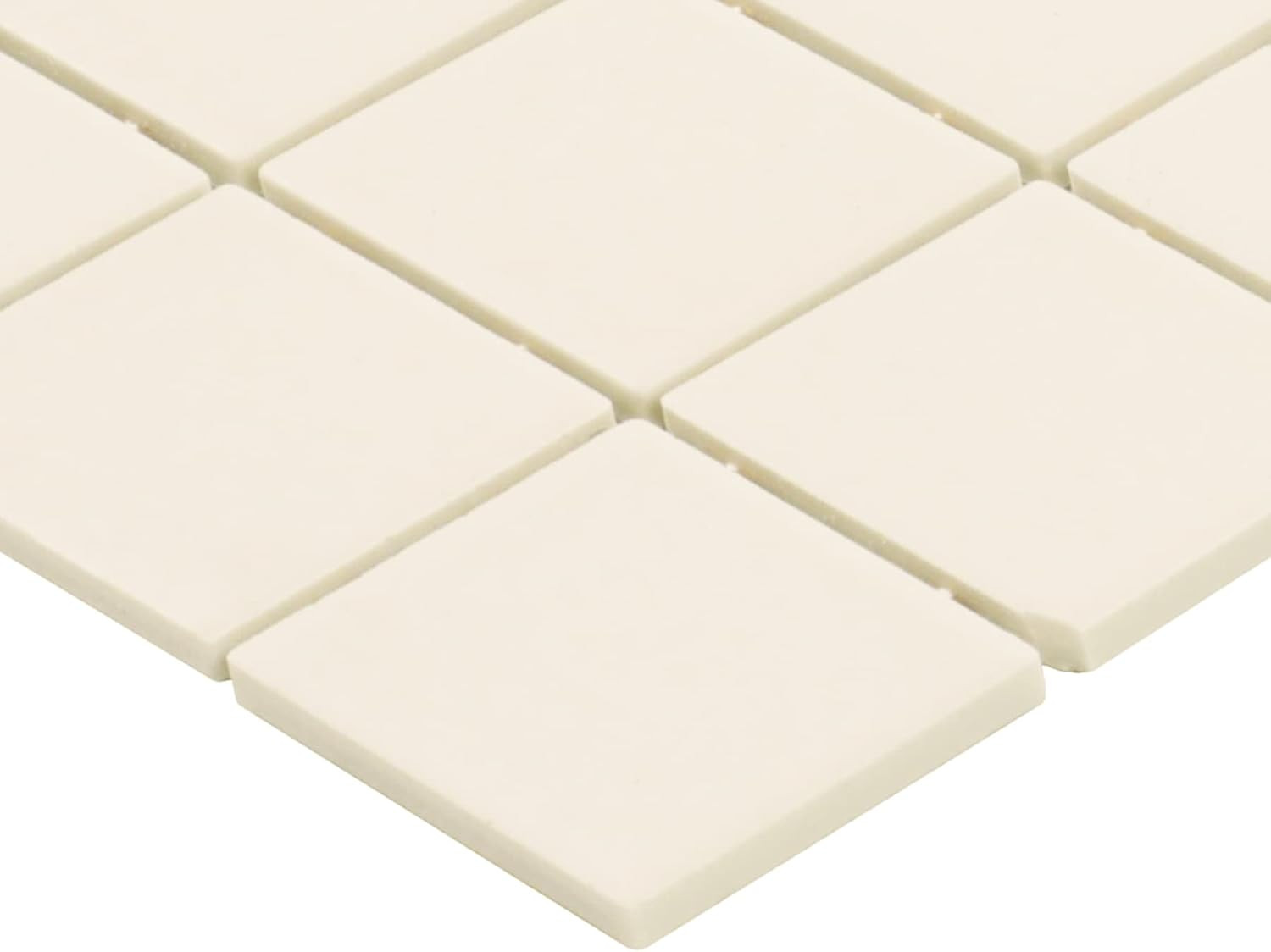 Matte Biscuit Porcelain Mosaic Tiles 2″x2″ for Stylish Floors & Walls (12 PC)