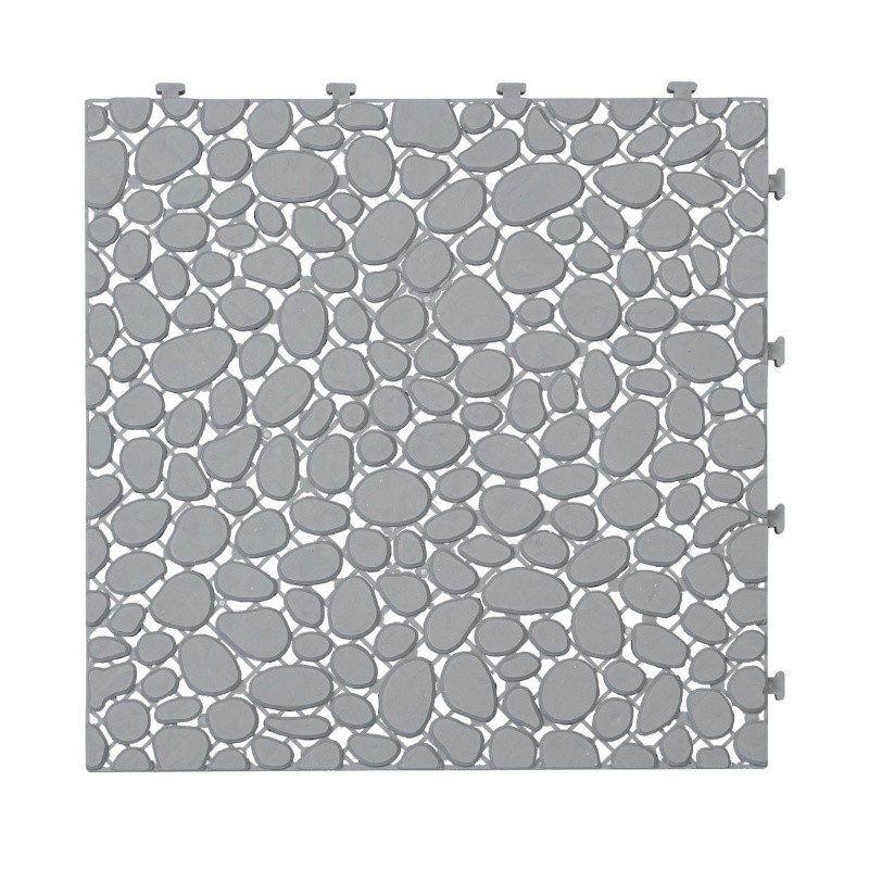 60x Interlocking Deck Tiles, 12 inch Gray Waterproof Anti-slip Bathroom Porch