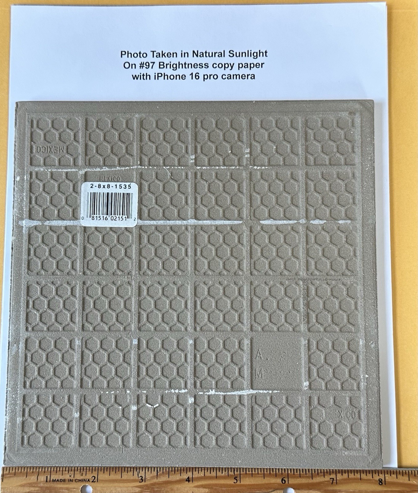 1 pc. Shades of light Browns: 8″ Daltile Ceramic Floor Tile: Vail 7-15/16″ New