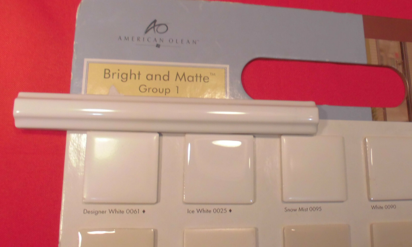 25 pcs. *Gloss White* Ceramic Pencil Liner Sizzle Tiles; 5/8″ X 6″ Raised Dome