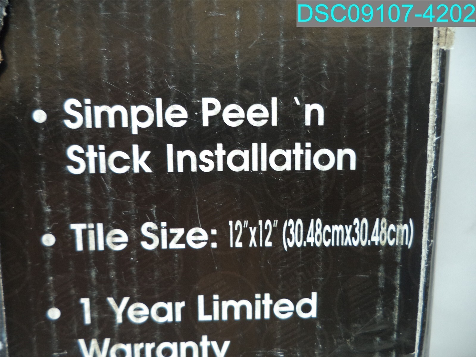 QTY=120: Sterling Self Adhesive Vinyl Floor Tiles 12″ x 12″ 054006240861