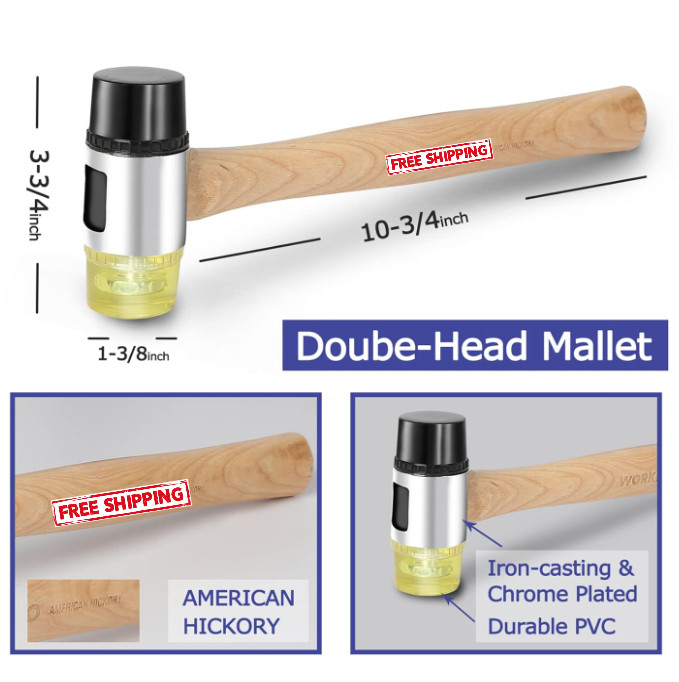 Laminate Flooring Kit w/ Mallet, Pull Bar, Block & 30 Spacers, Multicolor