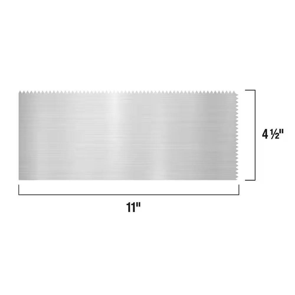 11 In. X 4-1/2 In. Stainless Steel Blade for Dry Wall, Mosaic, Engineered Wood a