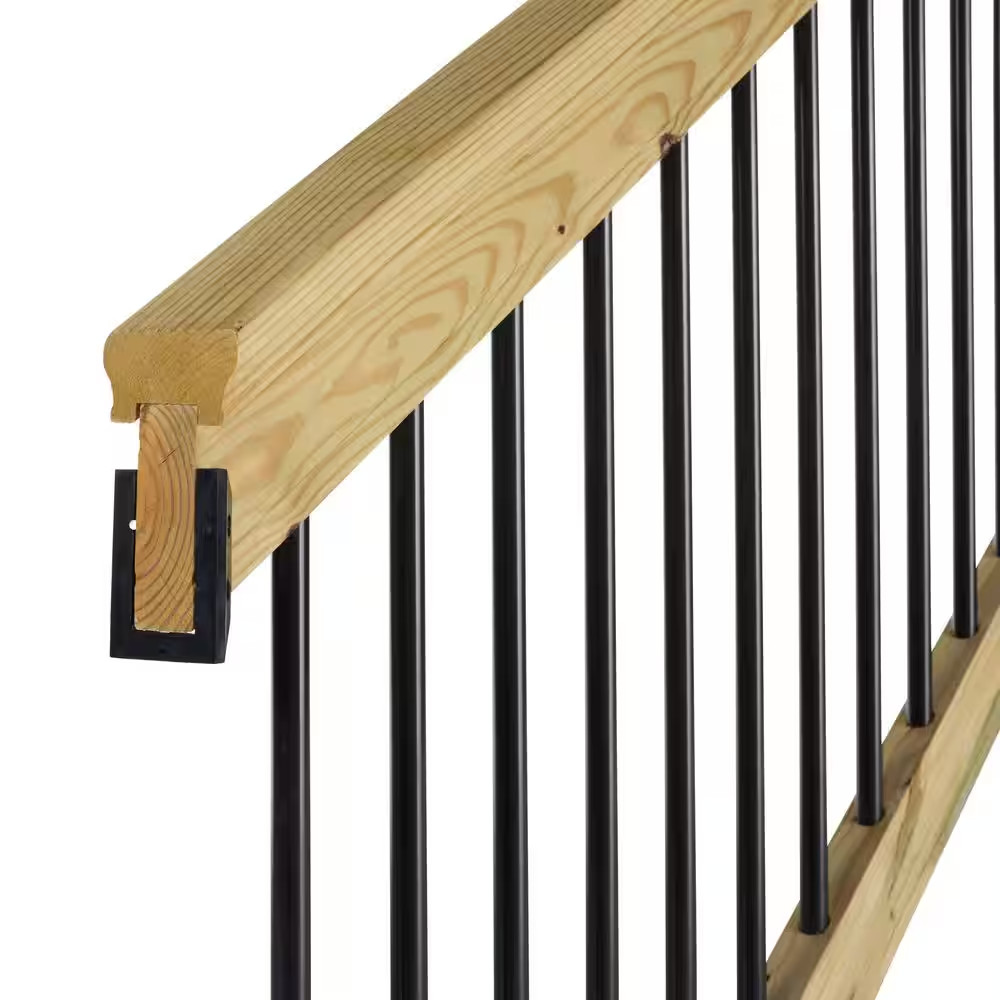 34 In. H X 72 In. W Pressure-Treated Southern Yellow Pine Wood Deck Stair Railin