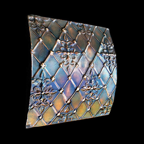 Italian Renaissance Kitchen Backsplash plaque Tile Dark Bronze Finish
