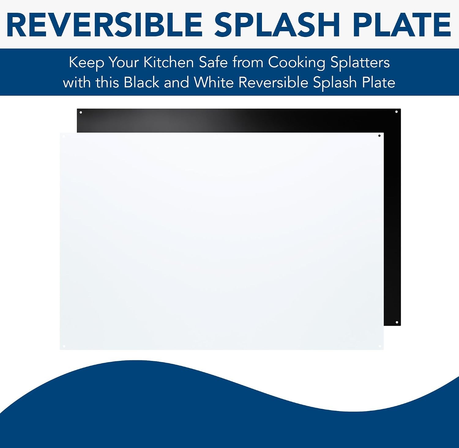 Broan-NuTone, SP300224, Reversible Backsplash Splatter Guard and Cooking Shield,