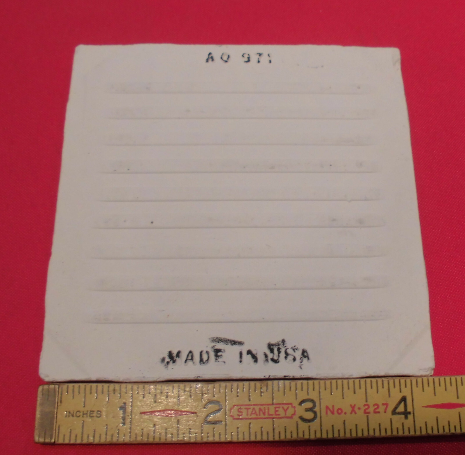 1 pc. Vintage Ceramic Tile *Maize Color* American Olean; 4-1/4″ Matte +Yellow