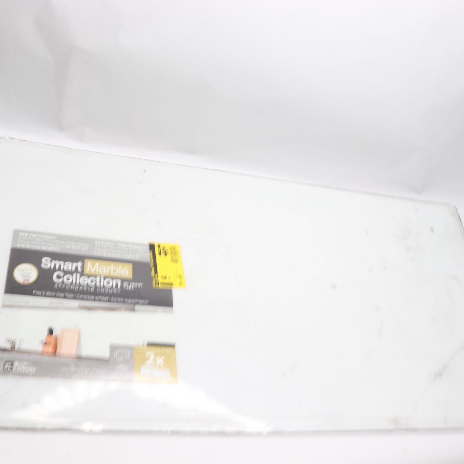 (2-Pk)Smart Tiles Blok Marble Peel & Stick Backsplash Wall Tiles 22.56″ x 11.58″