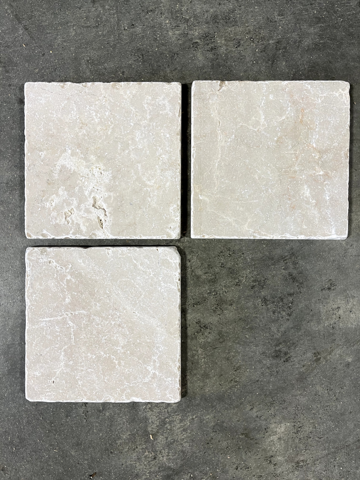 Almond Beige Marble Tumbled Tile 6×6 Backsplash Remodel Wall (1 Tile) T-109