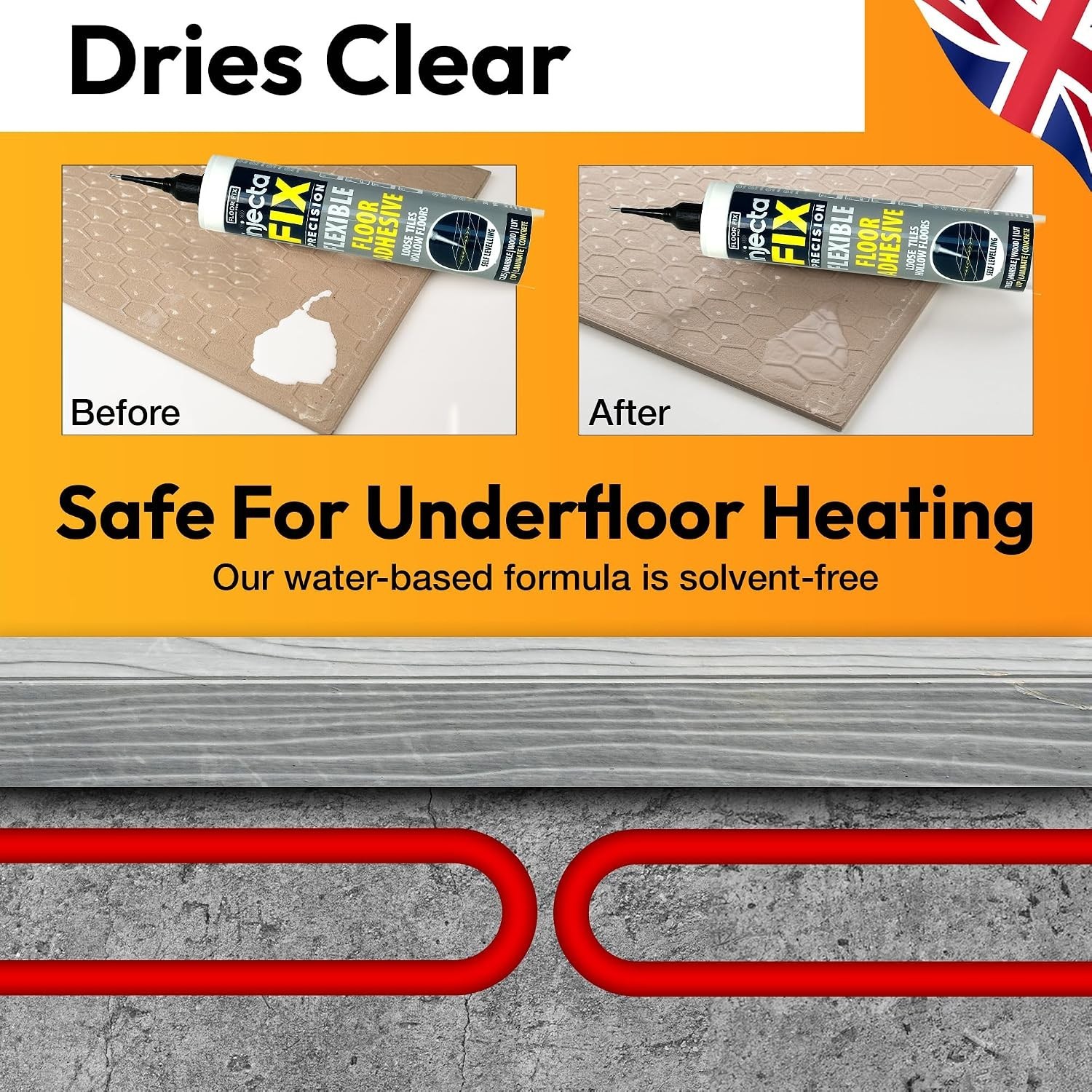 Tile Repair Made Easy – DIY Adhesive Kit for Ceramic, LVT & More, 10.1 fl oz