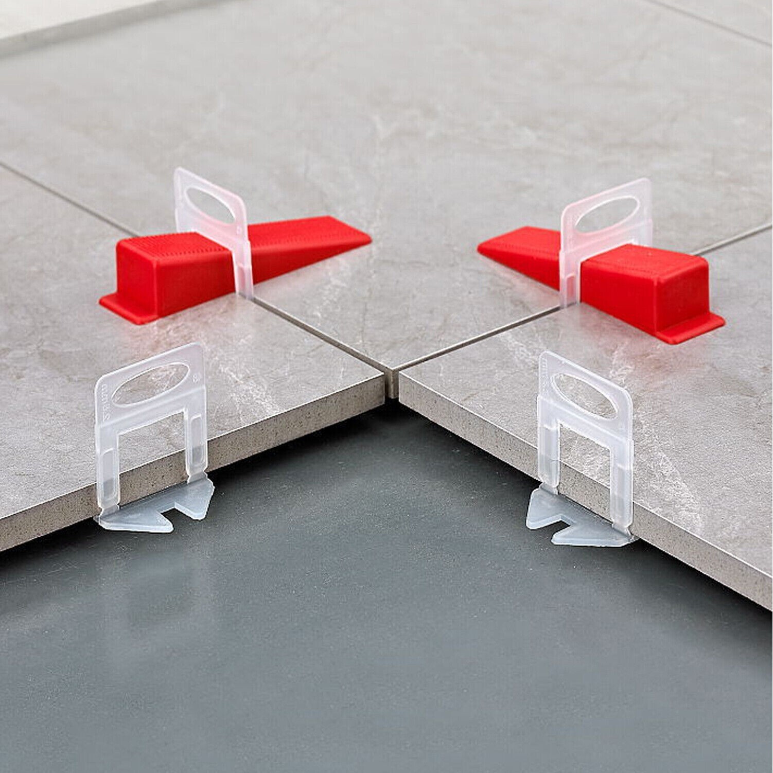 401PCS 1/16″ 1.5mm Clips Tile Leveling System Kit Floor Wall Spacer Tiling Tool