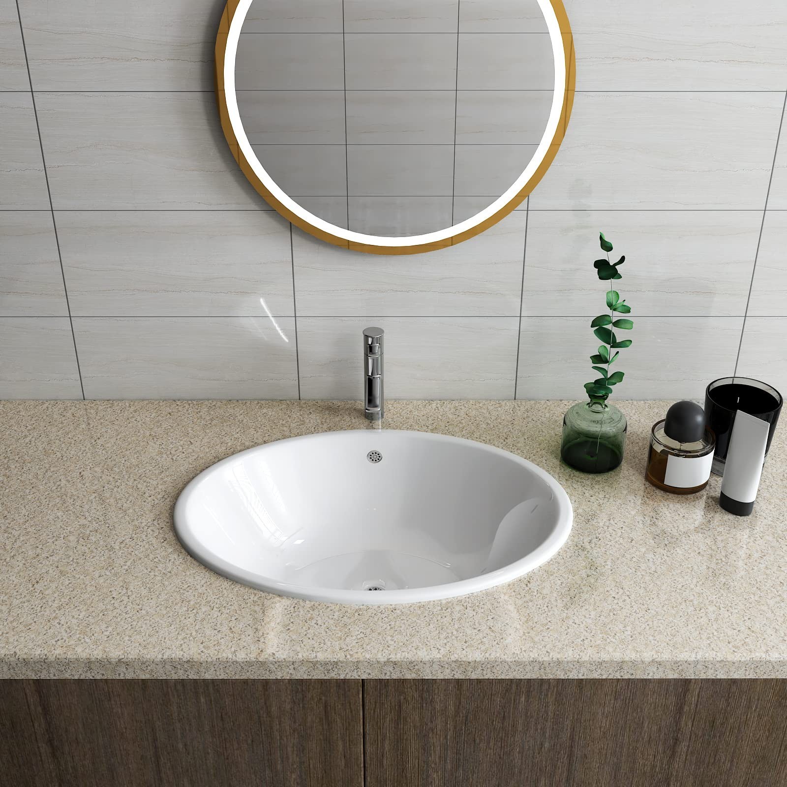 CRE8TIVE Light Brown Granite Contact Paper for Countertops Waterproof Granite…