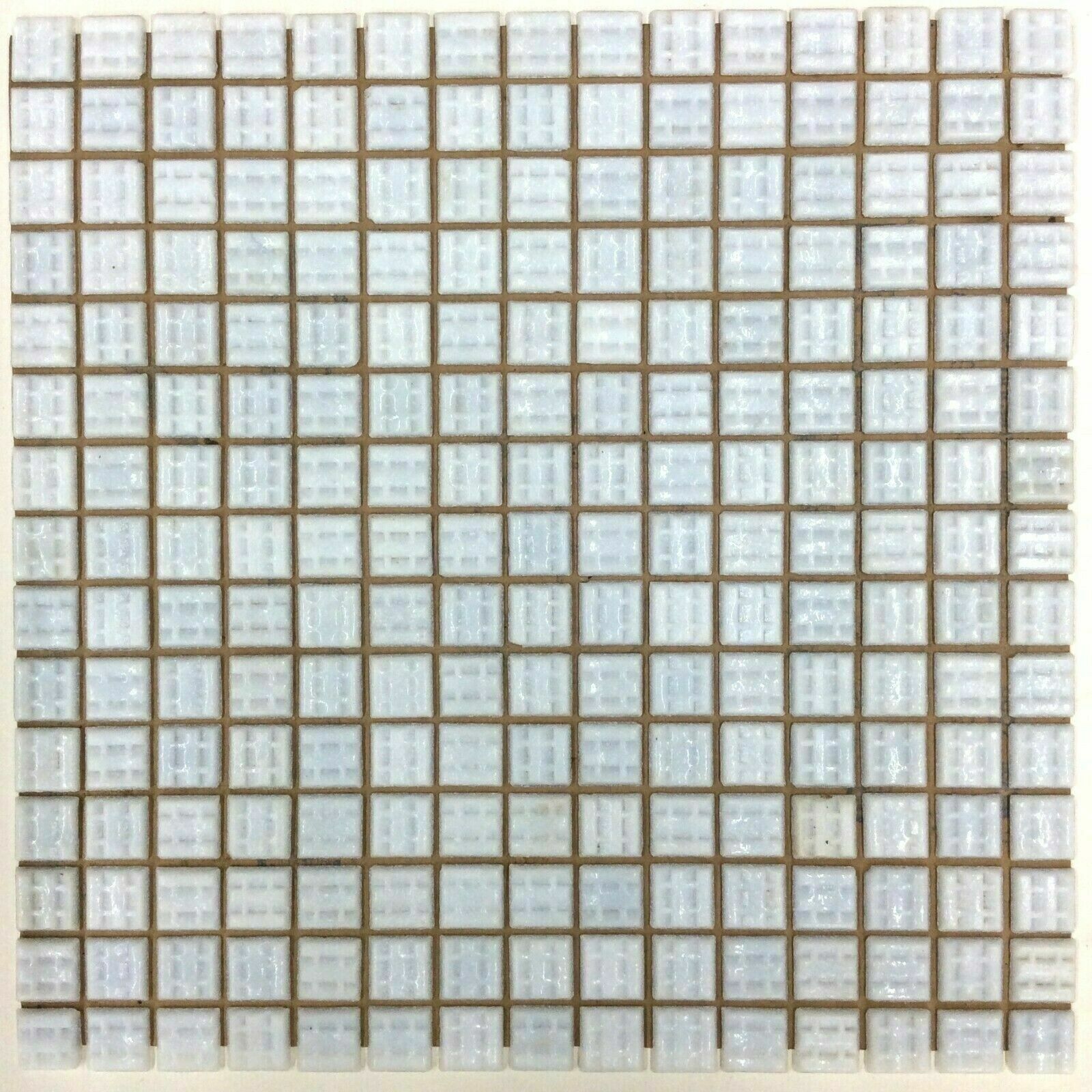 Glass Tile Vitreous Mosaics White 12 3/4″ x 12 3/4″