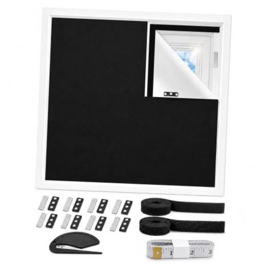100% Blackout Curtains for Bedroom, Blackout Blinds No Drill with 57″W x 39″H