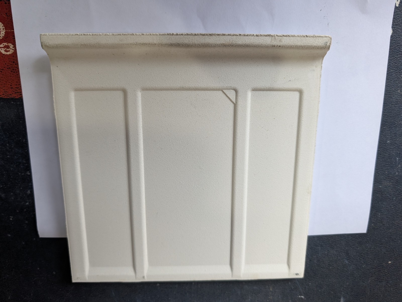 2 pcs NEW American Olean Gloss Almond #12 A3602 Ceramic Tile MUD BULLNOSE 6X6″