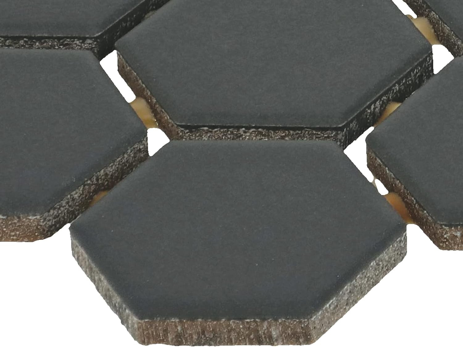 Matte Chalkboard/Gray 1.5″ Ceramic Hexagon Mosaic for Stylish Backsplashes