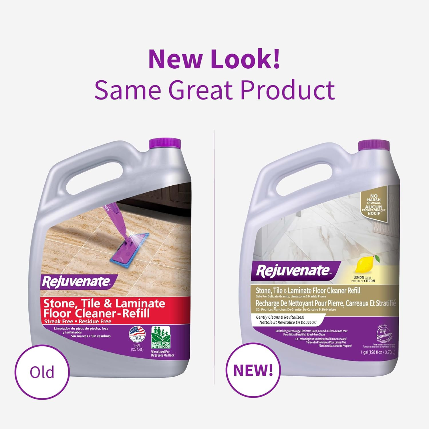 Stone, Tile & Laminate Floor Cleaner Gently Cleans and Revitalizes Delicate Gran