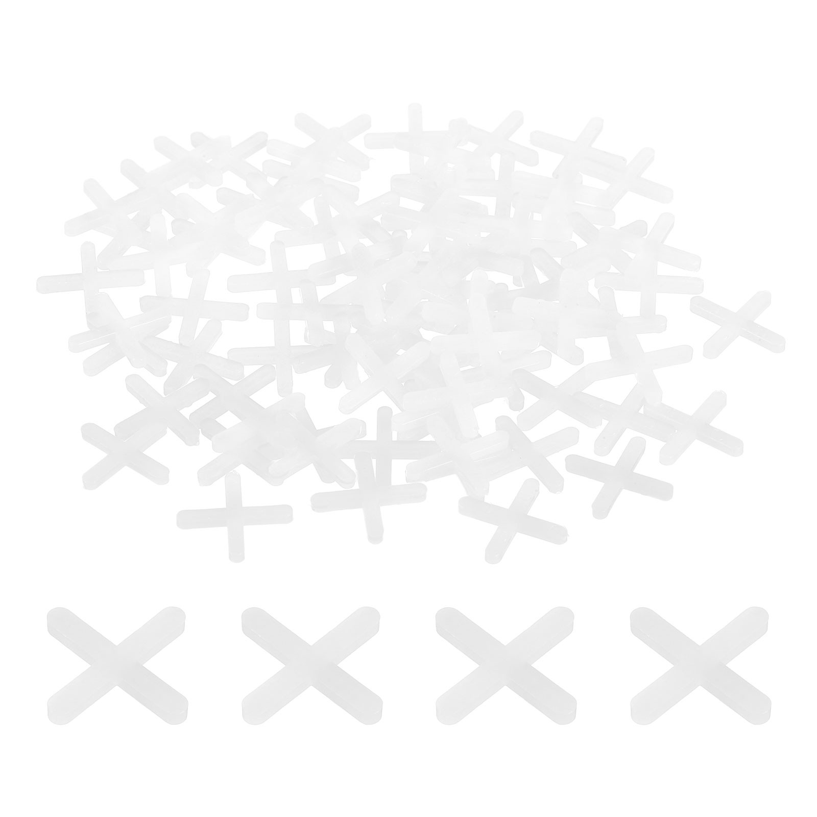 800Pcs Tile Spacers 2.25mm 3/32″ Cross Shape Wall Floor Tile Spacer White