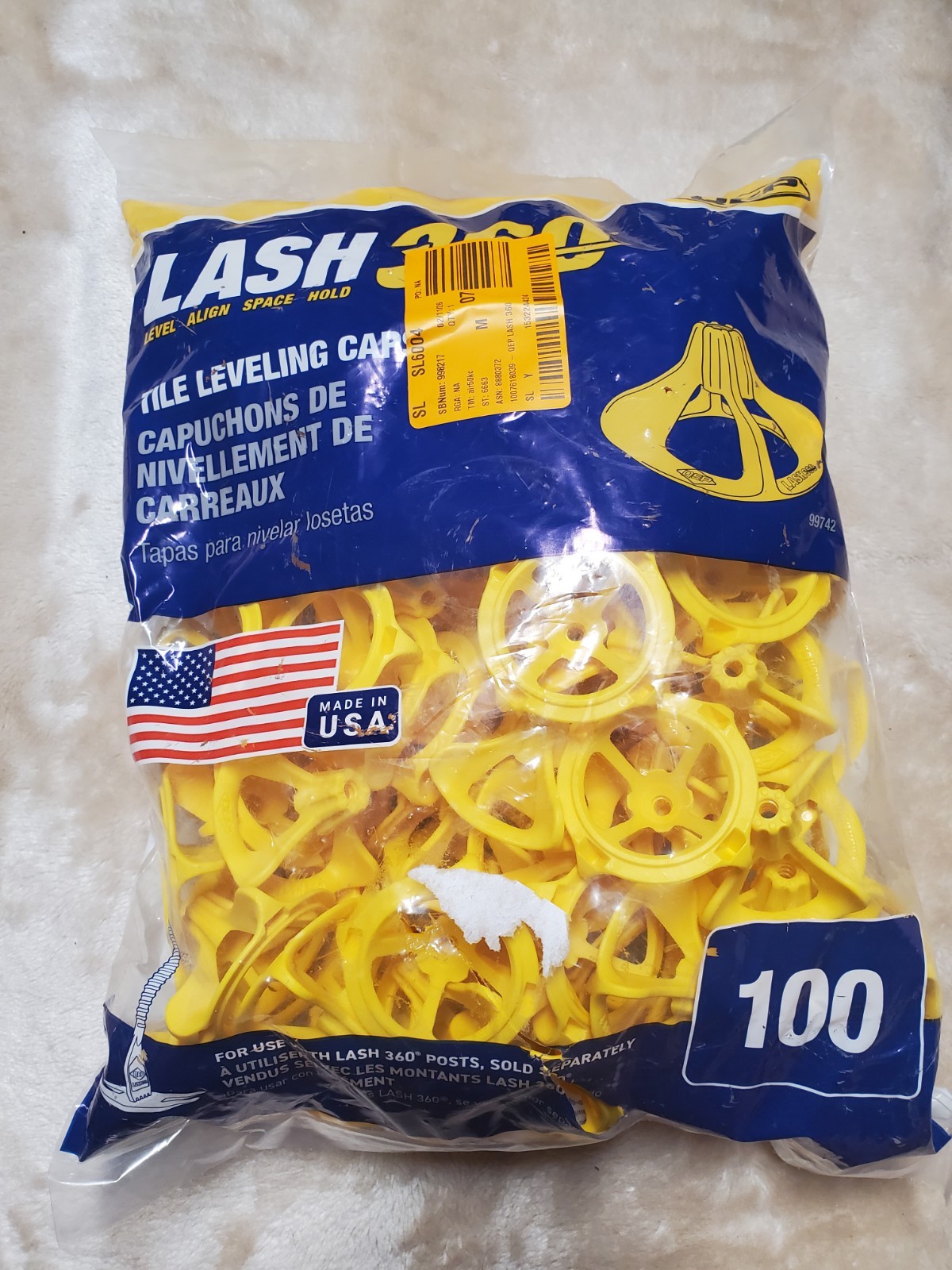 QEP LASH360 Tile Leveling Round Caps (100-Pack)