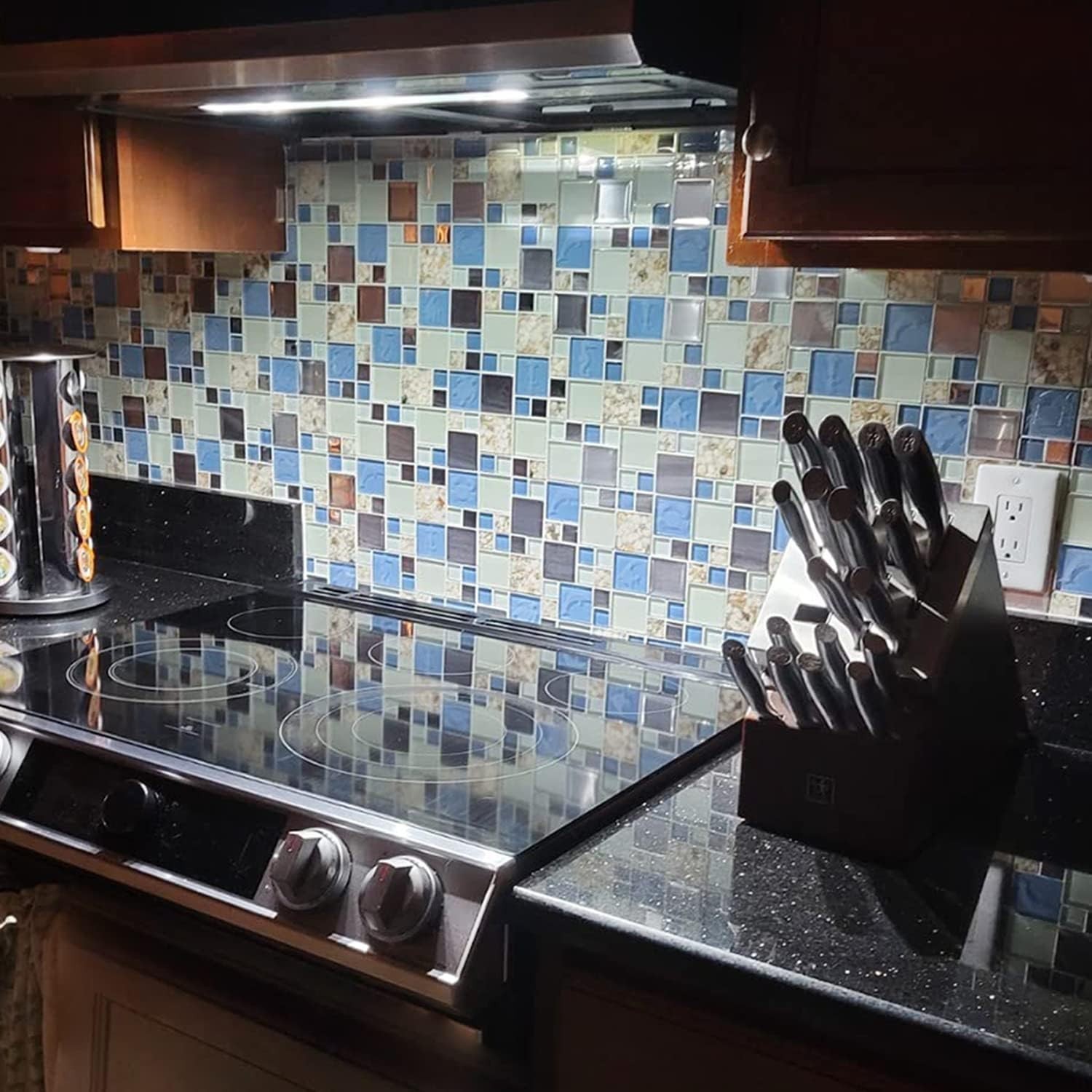 Unique Real Seashell Glass Tiles – 5 Sheets for Kitchen and Bathroom Backsplash