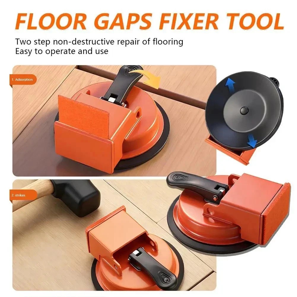 Floor Gap Fixer Tool with Suction Cup for Hardwood-Laminate and Vinyl Flooring