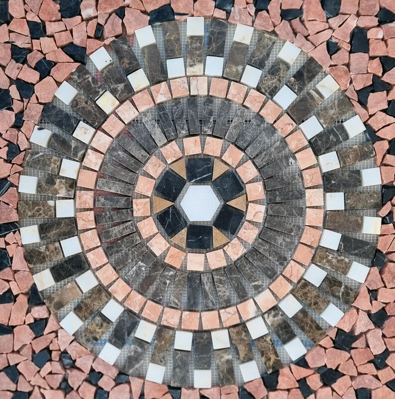 HOME DÉCOR MOSAIC | Square Shape Colorful Mosaic | Beautiful Natural Stone