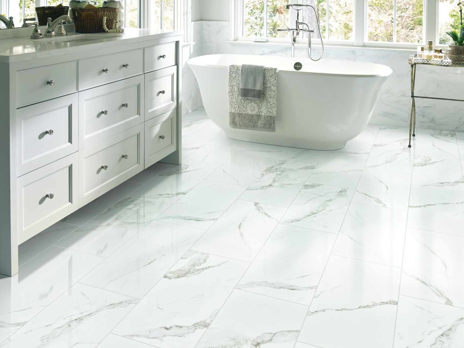 Shaw CS36V Casino – 12″ x 24″ Rectangle Floor Tile – Polished – Argento